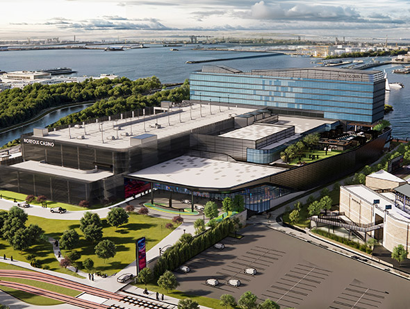 norfolk casino aerial shot