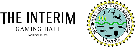 the interim gaming hall logo and pamunkey tribe seal